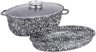 Ceramic baking dish 38 cm with grid and lid Kb-7367 - Roasting Pan