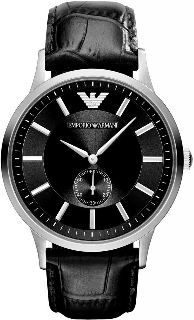 Emporio Armani Male Analog Leather Automatic Watch | Emporio Armani – Just  In Time