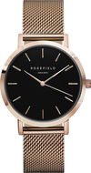 ROSEFIELD The Mercer Black Rosegold - Women's Watch