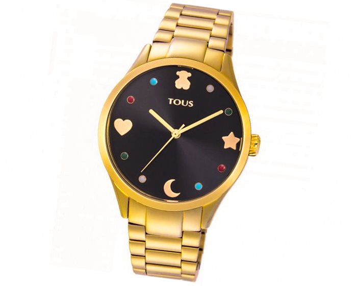 TOUS Gold-colored IP Steel T-Shine Watch with cubic zirconia | Westland Mall