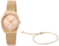 ESPRIT Slice Dot Rosegold Mesh SET ES1L100M0075 - Women's Watch