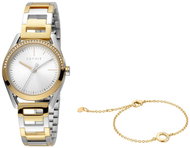ESPRIT Lock Stones Silver Gold T/T MB SET ES1L117M0085 - Women's Watch