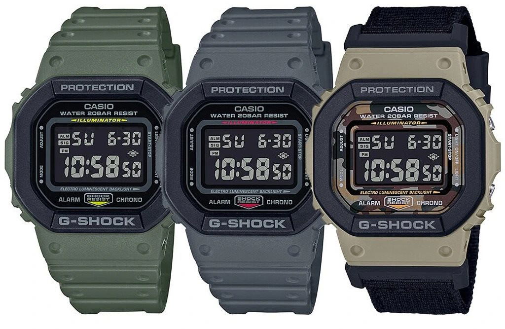 DW5610SUS-5 | Black Digital Watch - G-SHOCK | CASIO