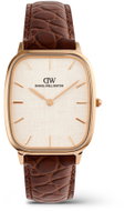DANIEL WELLINGTON Marlon Brown Croc Belly Linen Rose Gold DW00100955 - Watch