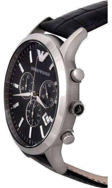 Emporio Armani Chronograph Black Dial Men's Watch AR2447 – The Watches Men  & CO