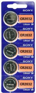 SONY CR2032 lithium 3V (5pcs) - Button Cell