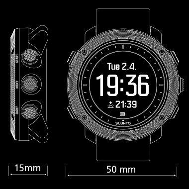 Suunto traverse alpha stealth cheap battery life