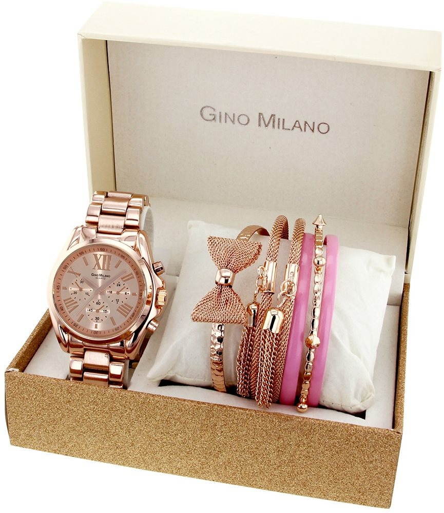 Gino milano quartz rose best sale gold watch