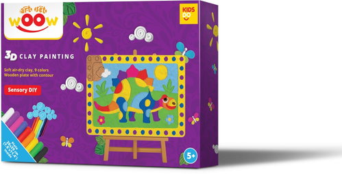 Kids Do 3D Clay Painting Dinosaur - Modelling Clay - Main image
