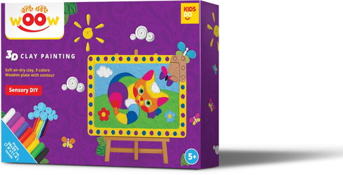 Kids Do 3D Clay Painting Kitten - Modelling Clay - Main image