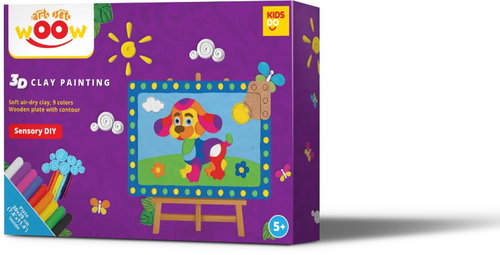 Kids Do 3D Clay Painting Puppy - Themed Modelling Clay Set - Main image