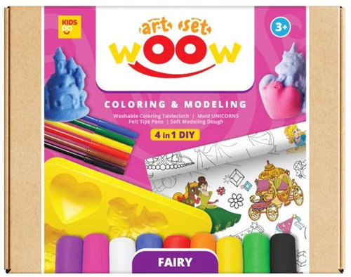 Kids Do Wow 4 in 1 Fairy - Themed Modelling Clay Set - Main image