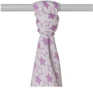 XKKO BMB Bamboo towel 90 × 100, Little Stars, Lilac - Children's Bath Towel