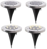 KIK KX4964 Garden solar lamp 8 LED 4 pcs cold white - Garden Lighting