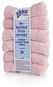 XKKO Organic BIO bavlněné froté ubrousky 21 × 21 cm, Baby Pink 6 ks - Dětské látkové ubrousky