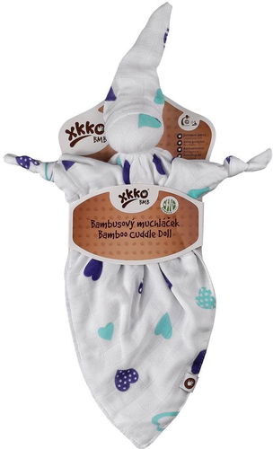 KIKKO XKKO BMB Bambusový muchláček - Ocean Blue Hearts - Usínáček - Hlavní obrázek