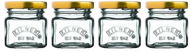 KILNER Zavařovací sklenice s víčkem 4 × 55 ml set hranaté - Befőttes üveg