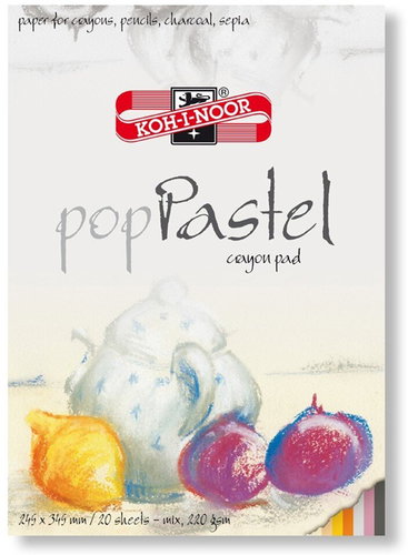 KOH-I-NOOR 9920 PASTEL 245 × 345 mm, 220 g/m2, 20 barevných listů Main image KOH-I-NOOR 9920 PASTEL 245 × 345 mm, 220 g/m2, 20 barevných listů - Sketchbook - Main image