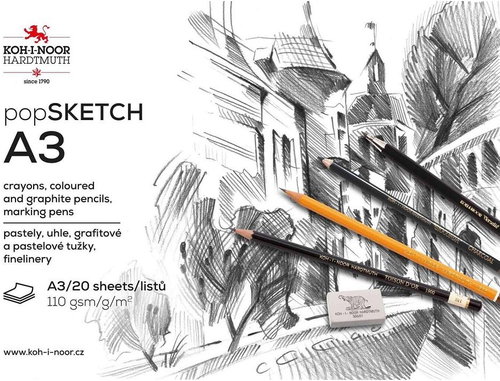 KOH-I-NOOR 9920 SKETCH A3, 110 g/m2, 20 Blatt - Skizzenblock - Hauptbild