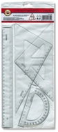KOH-I-NOOR 751020 sada geometrických pravítek pro leváky, 4 ks - Ruler