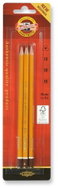 KOH-I-NOOR 1580 trojhranné grafitové H - sada 3 ks - Pencil