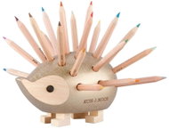 KOH-I-NOOR 9920 dřevěný ježek s pastelkami, zlatý, malý 24 barev - Coloured Pencils