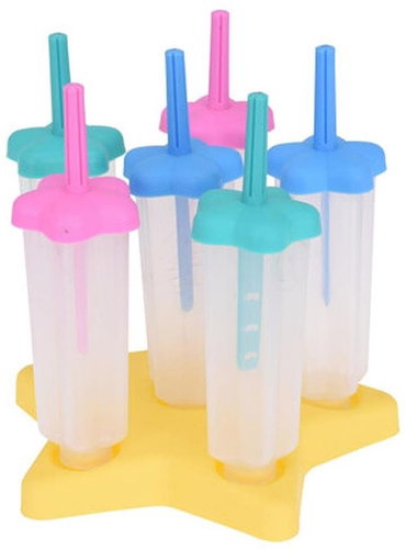 KINGHOFF Star ice cream moulds 6 pcs in stand - Mould - Main image