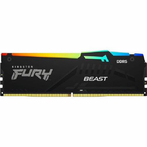 Kingston 64GB DDR5-5600MT/S CL40 DIMM (KIT OF 4) FURY BEAST RGB XMP - RAM - Main image