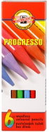 Koh-i-noor PROGRESSO 8755/6 - lacquered crayons - 6 pcs - Coloured Pencils