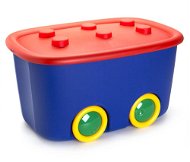 KIS Funny box L piros/kék 46 l - Tároló doboz