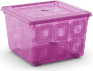 KIS Square Box with wheels 28 litres pink - Storage Box