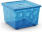 KIS Square Box kerekekkel, 28 literes, kék - Tároló doboz