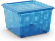 KIS Square Box with wheels 28l blue - Storage Box