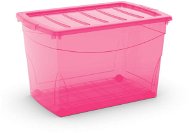 KIS Omnibox XL rózsaszín 60l kerekeken - Tároló doboz