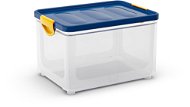 KIS Clipper Box L transparent - blue lid 33l - Storage Box