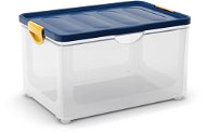 KIS Clipper Box XL átlátszó-kék fedelű 60l - Tároló doboz