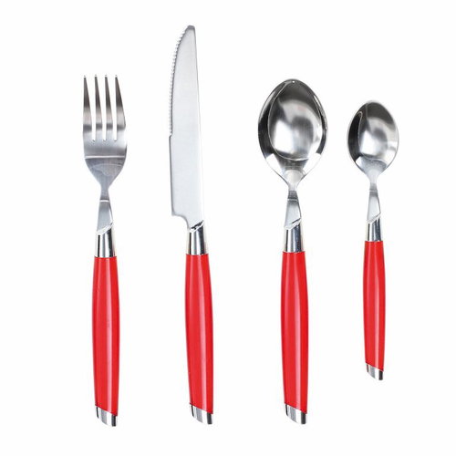Kitchen Artist Cutlery Set 24pcs Red - Cutlery Set - Main image