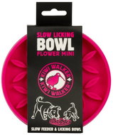 Kiwi Walker Flower Mini Slow-Licking Bowl, růžová - Lízací podložka