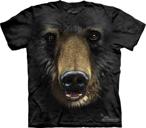  Mountain Black Bear Face S  - 3D T-Shirt - Main image