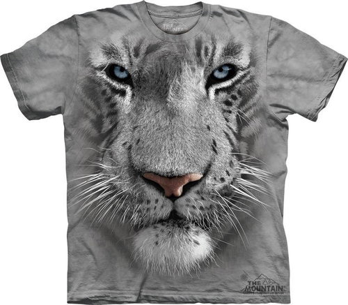 Mountain White Tiger Face S - 3D Tričko - Hlavní obrázek