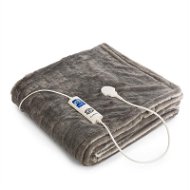Klarstein Dr. Watson SuperSoft krémová/sivá - Elektrická deka