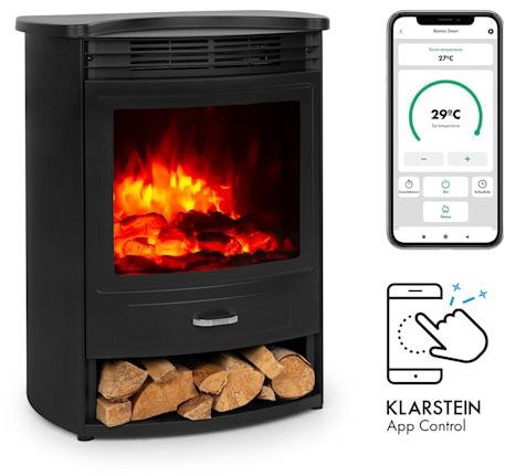Klarstein Bormio S Smart BLK - Elektrický krb - Hlavní obrázek
