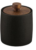 Kleine Wolke Cotton Pad Jar HARPER Black - Storage Jar