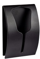 Kleine Wolke Tulip Wall Hook, Self-adhesive, Black - Bathroom Hook