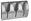 Wall-Mounted Self-Adhesive Hook, Chrome