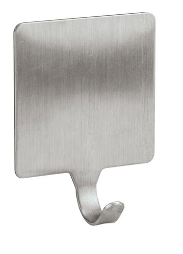 Kleine Wolke Basic Wall Hook Square, Self-Adhesive, 2 Pcs - Bathroom Hook - Main image