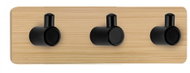 Kleine Wolke Bamboo Trio Wall Hook Natural - Bathroom Hook