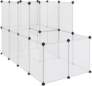 SHUMEE Klec pro malá zvířata průhledná 142 × 74 x 93 cm PP a ocel - Cage for Rodents