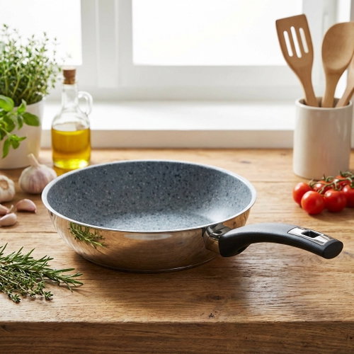 Kolimax Pan with handle Granitec 26 cm, low, grey - Pan - Main image