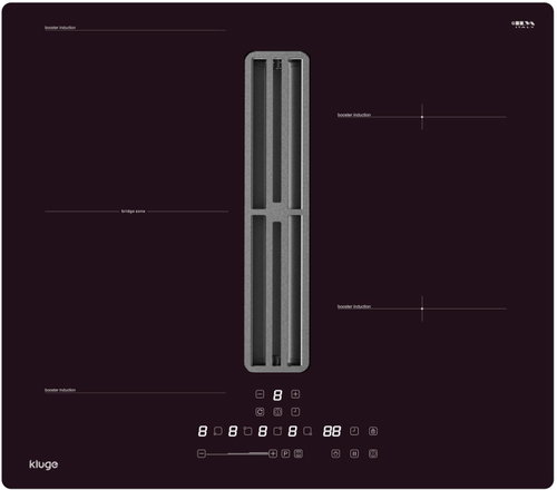 KLUGE KHI6000B – 4 years after registration - Cooktop with Integrated Ventilation - Main image